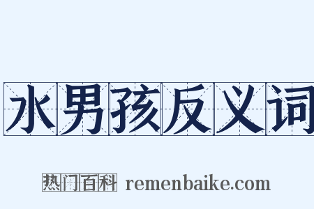 水男孩反义词是什么意思的图片